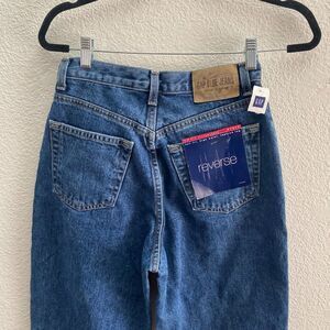 Vintage GAP Reverse Full Fit High Waist Tapered Leg Stonewashed Jeans 6 NWT VTG